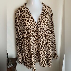 NWT. Torrid Plus Size 4X  Leopard Print Women’s Top